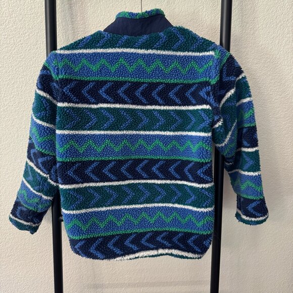 Hanna Andersson Jacquard Faux Shearling Jacket Size 8 / 130cm - Picture 4 of 6